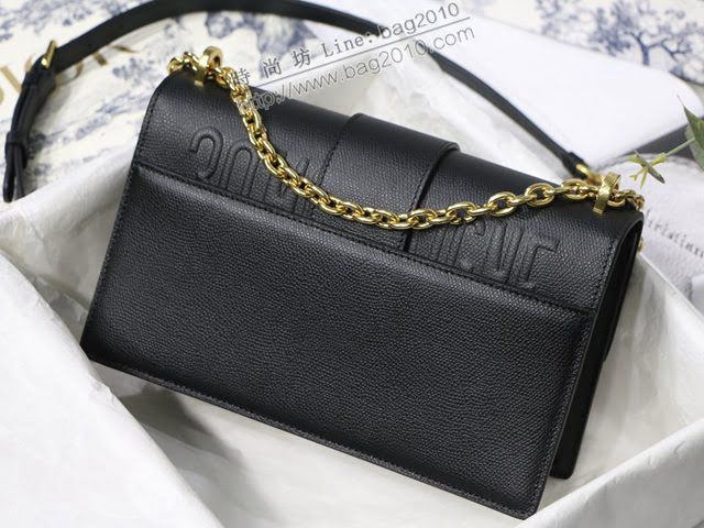 Dior女包 迪奧30 Montaigne鏈條黑色蒙田包 Dior肩背斜挎包  dfk1851